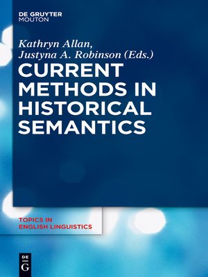 cover image of Current Methods in Historical Semantics